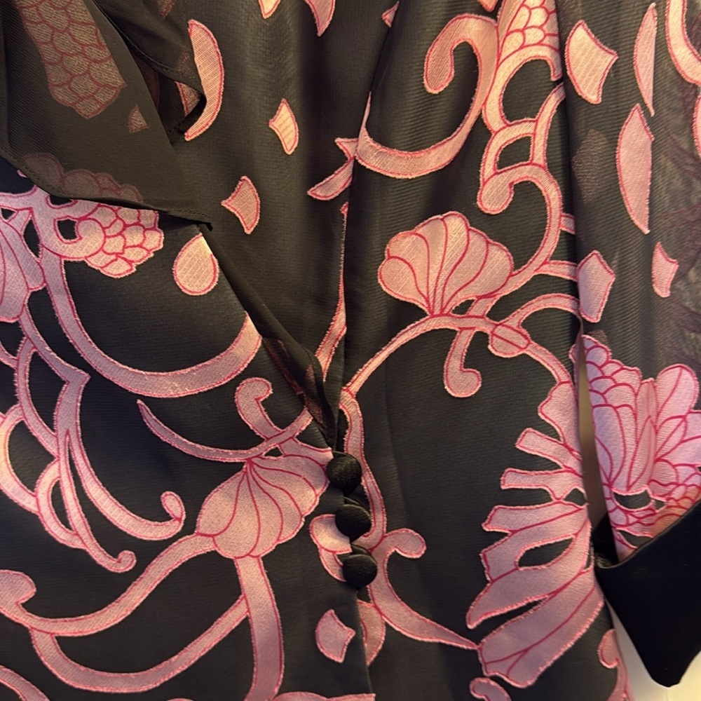 Alex Evenings Black and Pink Blazer - Picture 4 of 7